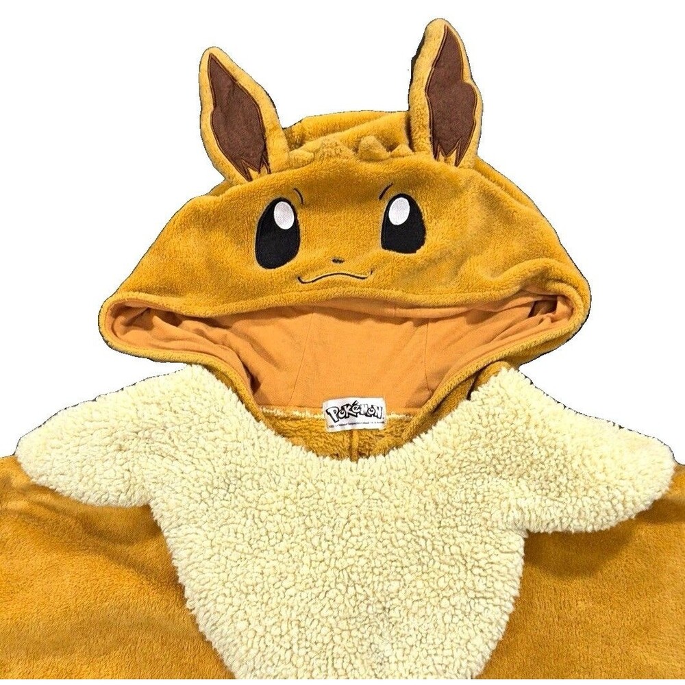Pokémon Eevee Kigurumi Adult PJs 2021 Official Brown Fleece Costume Cosplay